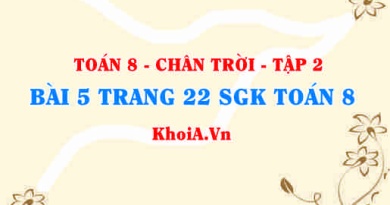 Bài 5 trang 22 Toán 8 Chân trời sáng tạo Tập 2